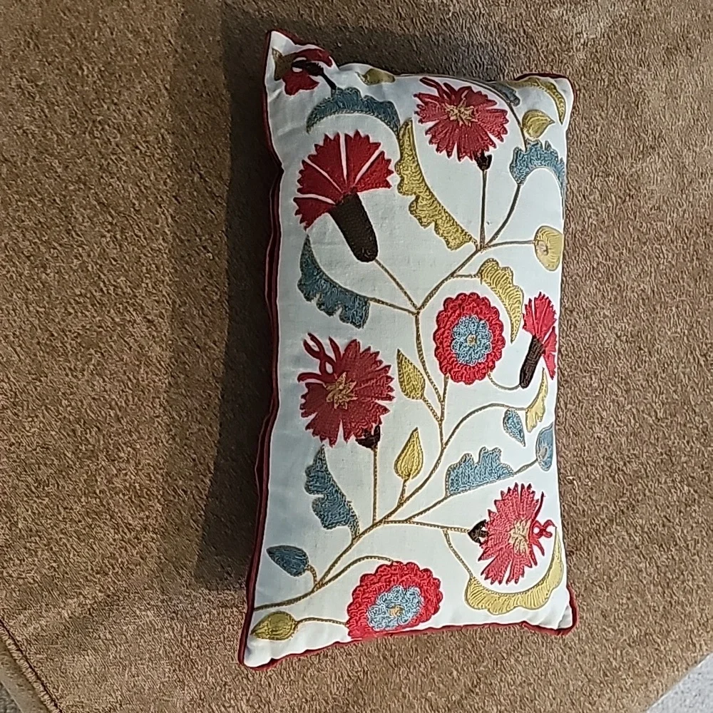 Embroidered accent pillow from kohls
